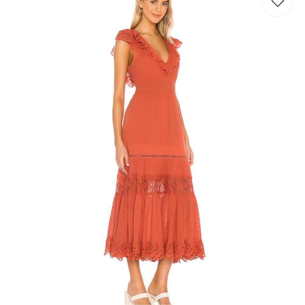 Spell daisy chain frill dress nwt size small